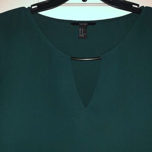 Emerald Chiffon Blouse